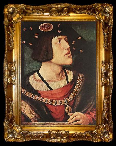 framed  Bernaert Van Orley Portrait of Charles V, ta009-2